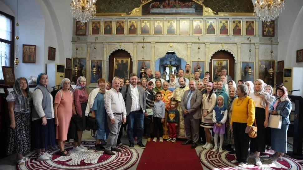 Служба в антиохийском храме в турецком городе Мерсин